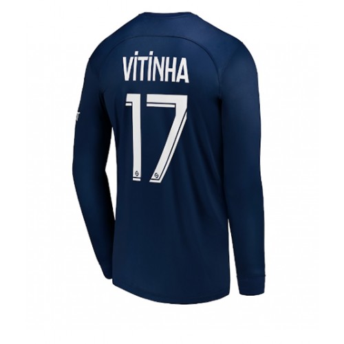 Paris Saint-Germain Vitinha Ferreira #17 Hjemmedrakt 2022-23 Langermet Paris Saint-Germain Vitinha Ferreira #17 Hjemmedrakt 2022-23 Langermet